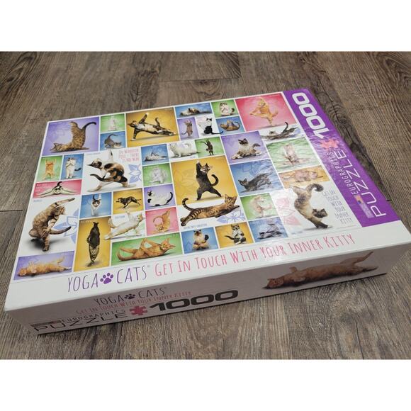 Yoga Cats 1000-Piece Puzzle Euro Graphics - Picture 1 of 3